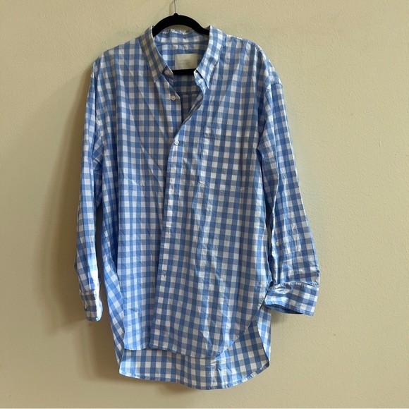 CITIZENS OF HUMANITY kayla shirt in bluesky gingham - Picture 3 of 6